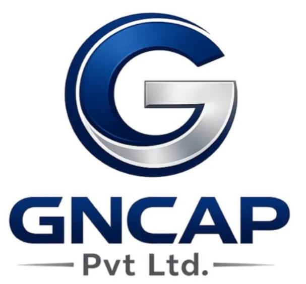 GNCAP Pvt Ltd logo featuring a blue and silver letter G with company name below
